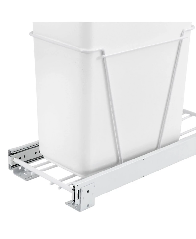 Rev-a-Shelf Single Pullout Kitchen Cabinet Trash Can 30 qt., Rv-9PB S