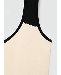 Mango Women's Striped Knitted Midi-Dress