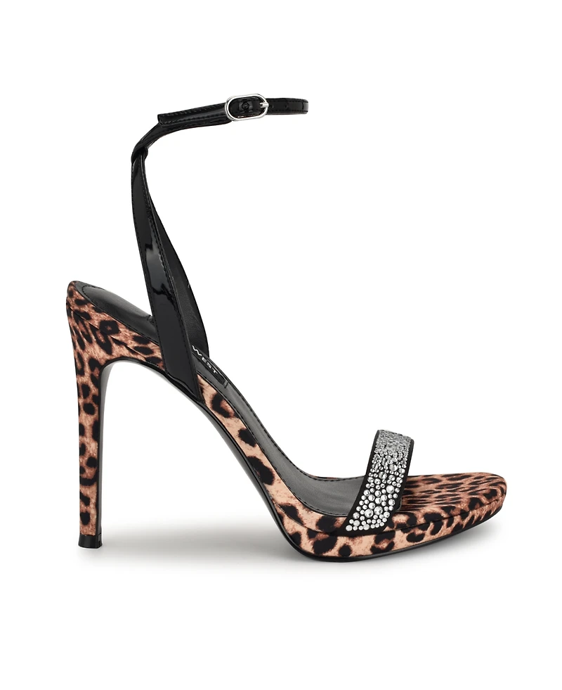 Nine West Women's Loola Ankle Strap High Stiletto Sandals