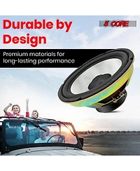 5 Core 8 Inch Subwoofer 900 W Amplified Bass 4 Ohm Audio Speaker System For Truck