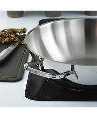 BergHOFF DiNA Helix Recycled 18/10 Stainless Steel 12" Wok 5.6qt.