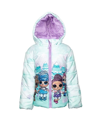 L.o.l. Surprise! Girls Zip Up Winter Coat Puffer Jacket