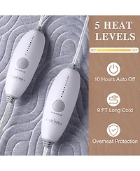 Caromio King Electric Heated Mattress Pad with Dual Control, 78"x80"