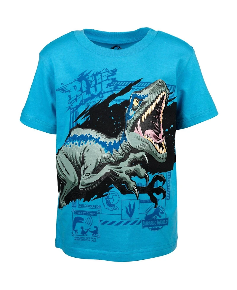 Jurassic World T-Shirt and French Terry Shorts Outfit Set Toddler to Big Kid
