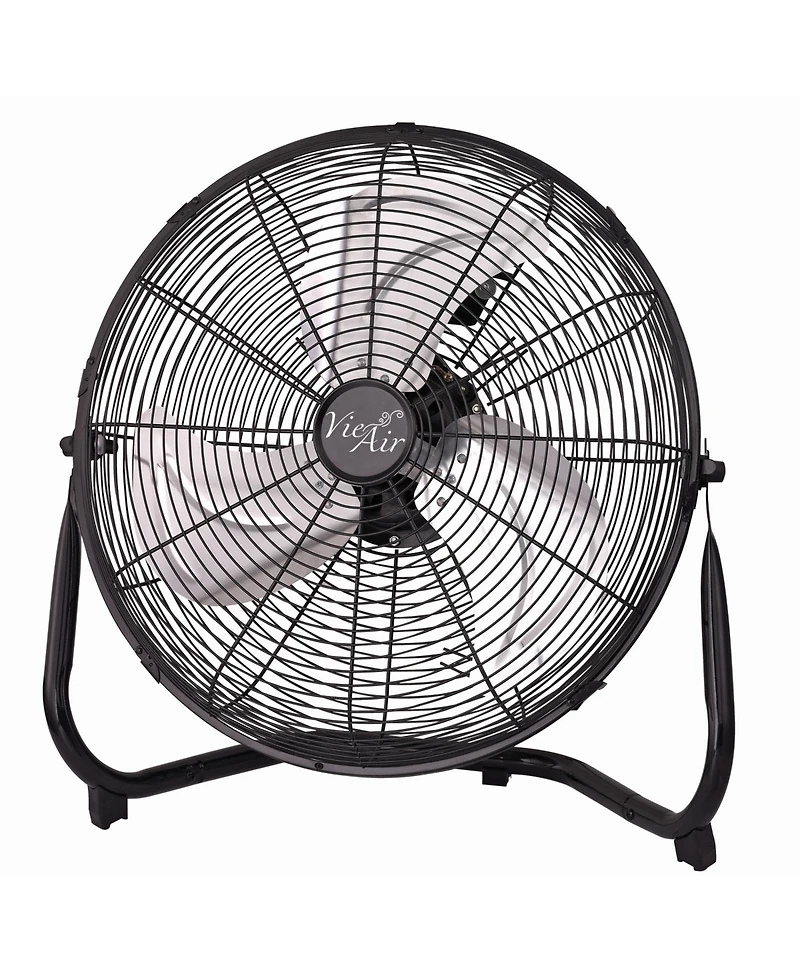 Vie Air 14 Inch Industrial High Velocity Heavy Duty Metal Floor Fan with 3 Speed Settings
