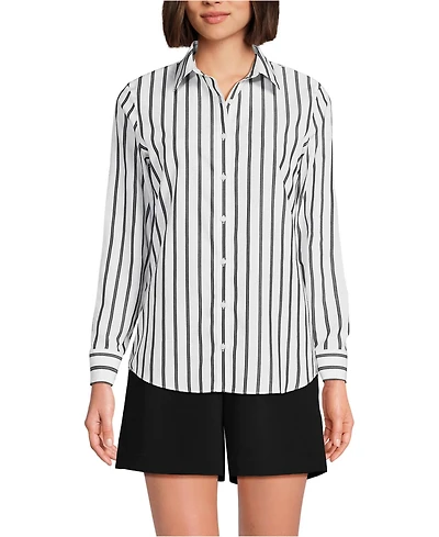 Lands' End Women's No Iron Button Front Shirt