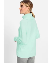 Olsen Women's Cable Knit Turtle Neck Sweater