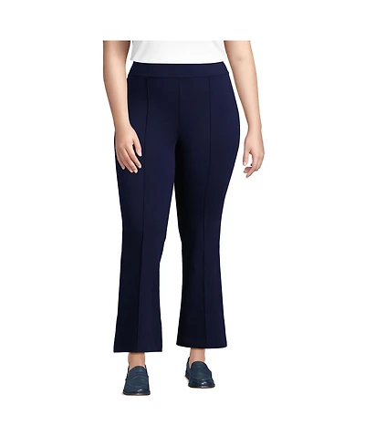 Lands' End Plus Starfish High Rise Kick Flare Crop Pants