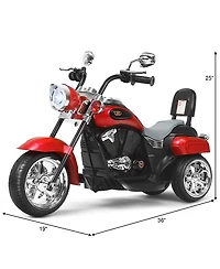 3 Wheel Kids Ride On Motorcycle 6V Battery Powered Electric Toy