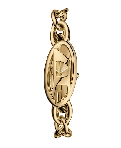 Diesel Women's D-Era Quartz Two-Hand Gold Stainless Steel 38mm