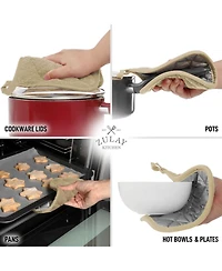 1-Pack Pot Holders for Kitchen Heat Resistant Cotton