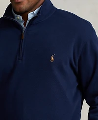 Polo Ralph Lauren Men's Big & Tall Estate-Rib Quarter-Zip Pullover Sweater