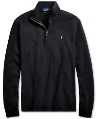 Polo Ralph Lauren Men's Big & Tall Estate-Rib Quarter-Zip Pullover Sweater