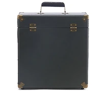 Gpo Retro SWB18GB 12 " Vinyl Record Case 35 Count Capacity Removable Lid - Rustic Green
