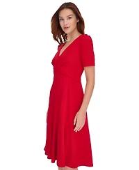 Tommy Hilfiger Women's Crisscross Fit & Flare Dress
