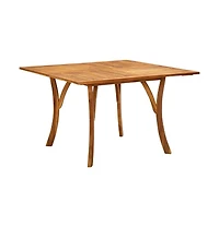 vidaXL Patio Table 47.2"x47.2"x29.5" Solid Acacia Wood