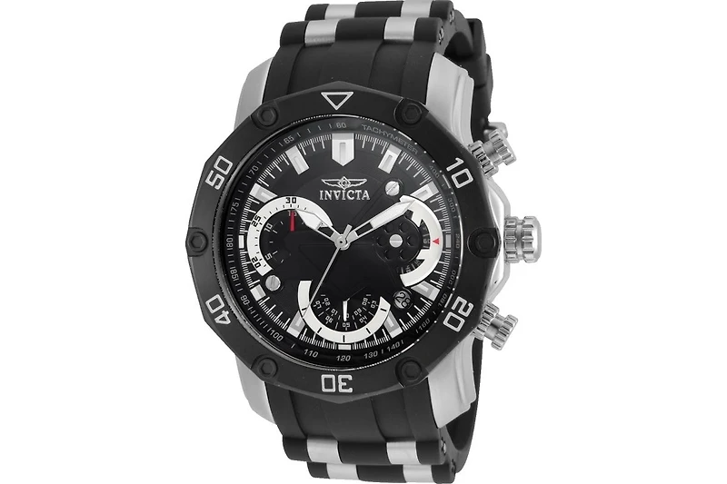 Invicta Men's 22797 Pro Diver Quartz 3 Hand Black Dial Watch