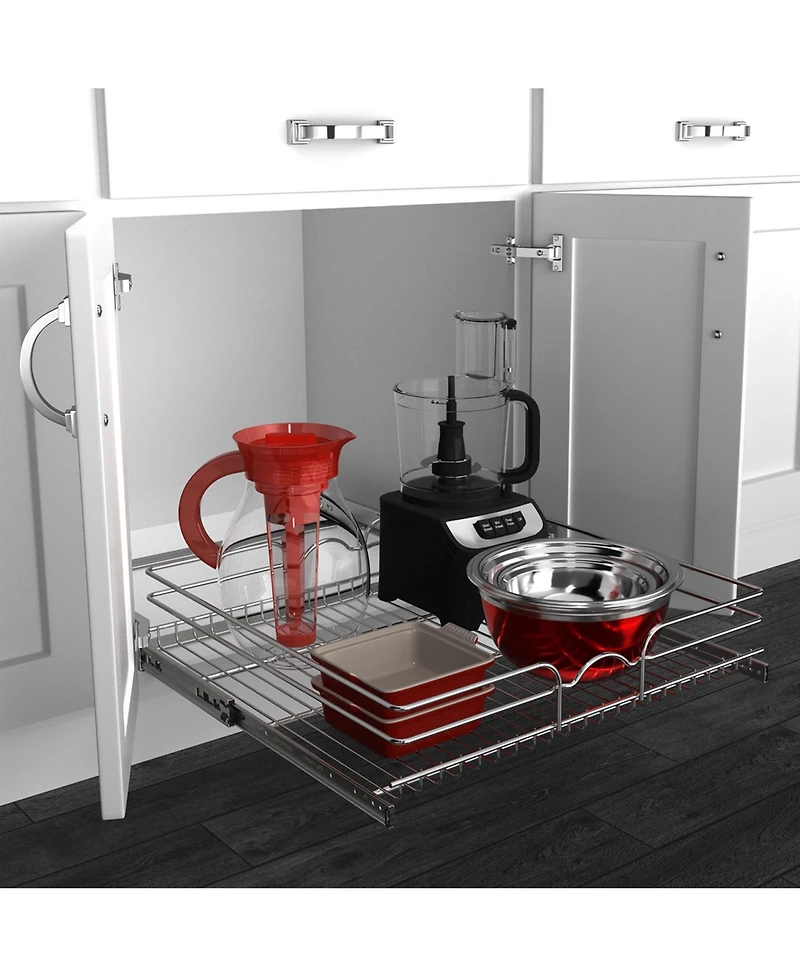 Rev-a-Shelf Kitchen Cabinet Pullout Shelf Organizer, 24 x 22 In, 5WB1-2422CR-1