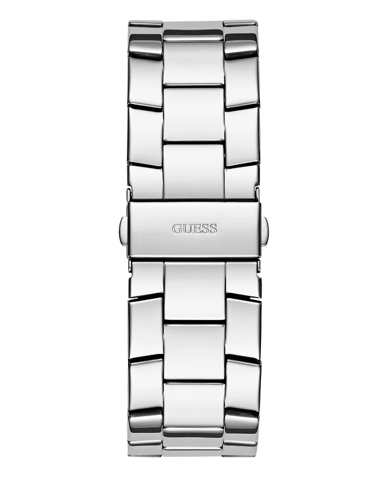 Guess Men's Multi-function Silver Tone Stainless Steel Watch 48mm