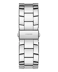 Guess Men's Multi-function Silver Tone Stainless Steel Watch 48mm