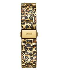 Guess Women's Multi- Function Leopard Steel Watch 38mm