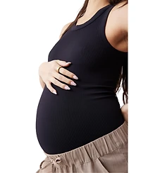 Ingrid + Isabel Maternity Seamless Rib Tank