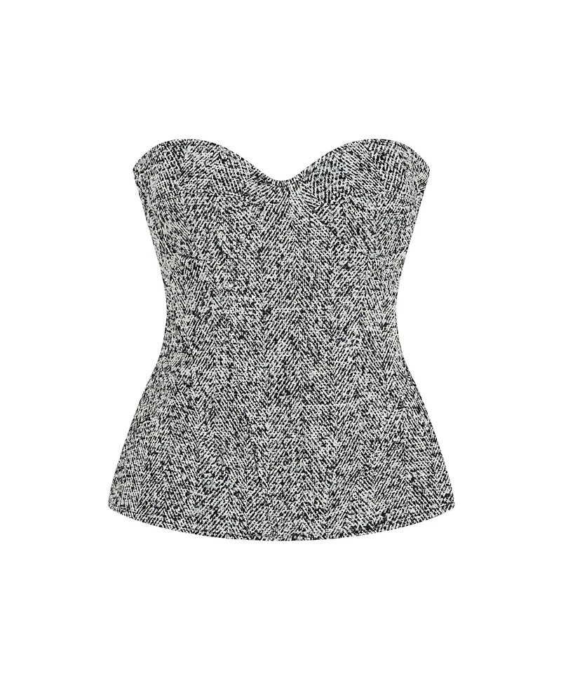 Nocturne Women's Strapless Sweetheart Neck Top