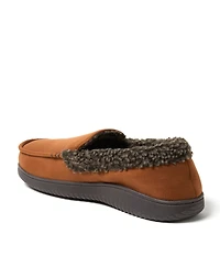 Dearfoams Men's Alexander Microsuede Moccasin House Shoe Slipper