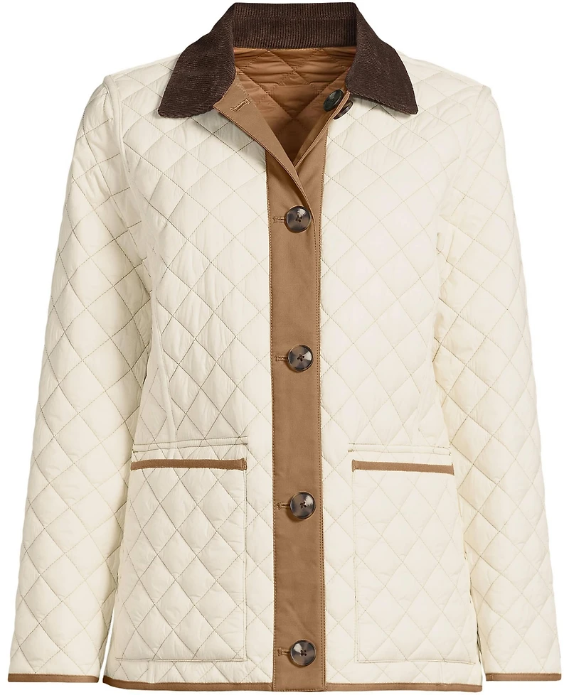 Lands' End Women's Reversible Barn Quilted Insulated Jacket