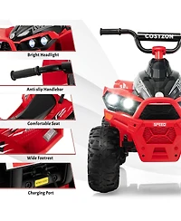 12V Battery Powered Kids Ride On Atv Electric 4-Wheeler Quad Car with MP3 & Ligh