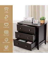 3 Drawer Dresser Chest of Drawers Bedside Table