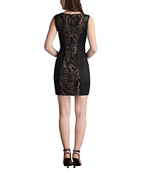 Tadashi Shoji Women's Mel Sequin Panel Mini Dress