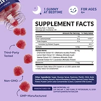 Mav Nutrition Melatonin Gummies for Kids, Premium Melatonin Gummies for Improve Sleep Quality with Chamomile & Lemon Balm, Raspberry Flavor, Mav Nutri