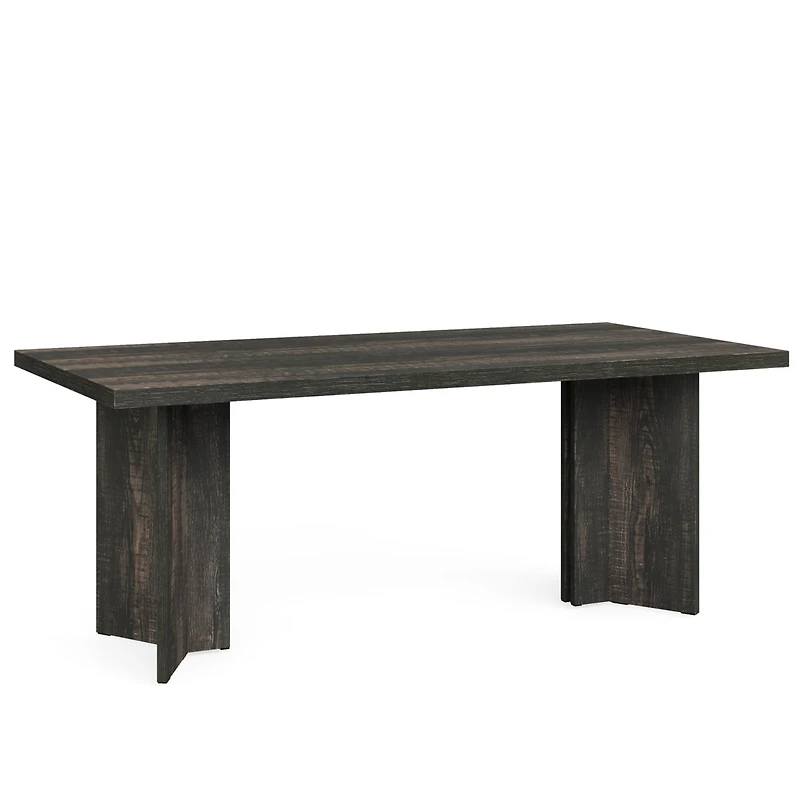 Tribesigns 63-inch Dining Table for 4-6, Farmhouse Kitchen with Large Tabletop, Rectangular Dinner Eating