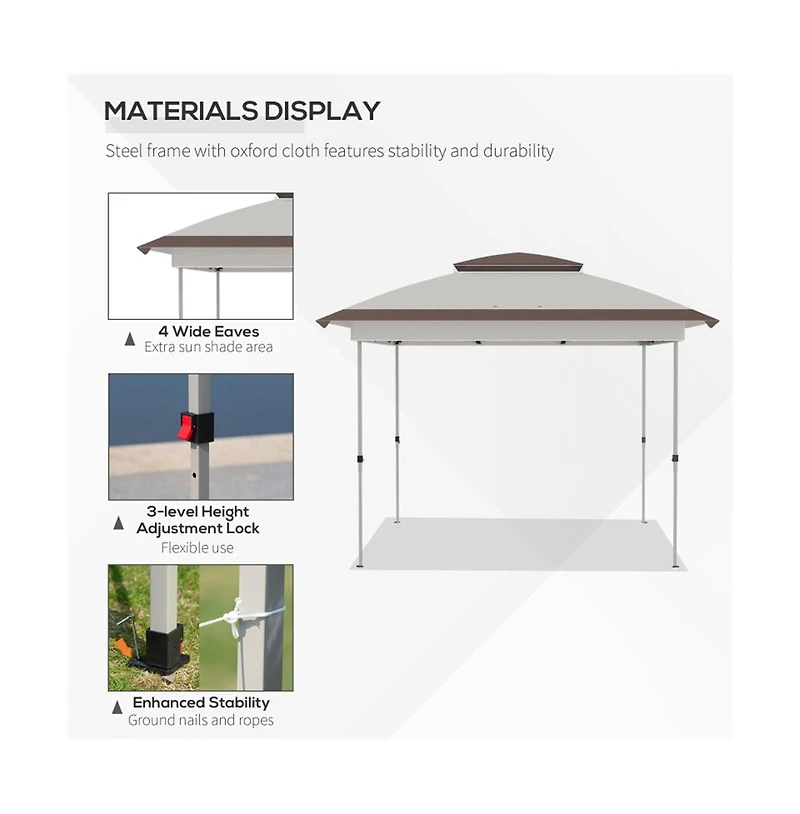 Slickblue Pop-Up Canopy Tent for Quick and Easy Outdoor Shelter