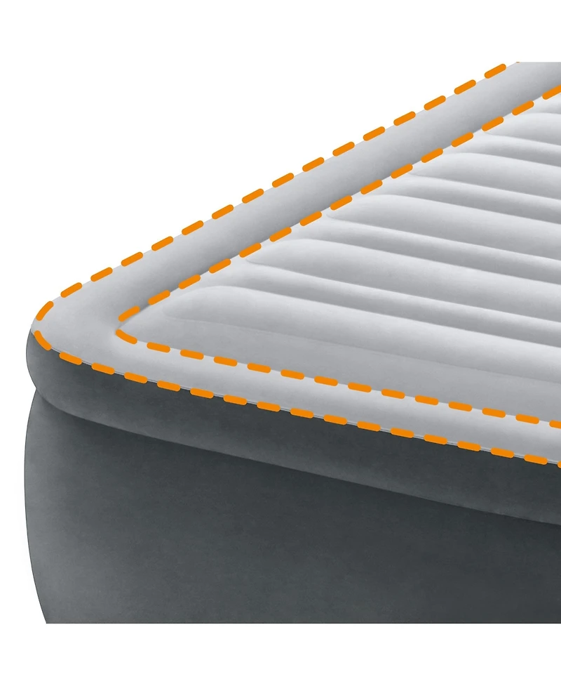 Intex PremAire I Fiber-Tech Elevated Air Mattress Bed with Built-In Pump