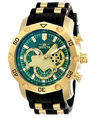 Invicta Men's 23425 Pro Diver Quartz Multifunction Green Dial Watch