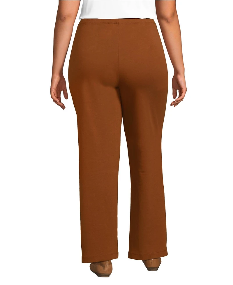 Lands' End Women's Plus Sport Knit High Rise Pants