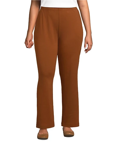 Lands' End Women's Plus Sport Knit High Rise Pants