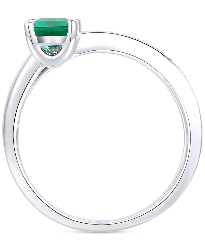 Amethyst (7/8 ct. t.w.) & Lab Grown White Sapphire Accent Coil Ring 14k Gold-Plated Sterling Silver (Also Additional Gemstones)