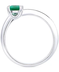 Amethyst (7/8 ct. t.w.) & Lab Grown White Sapphire Accent Coil Ring 14k Gold-Plated Sterling Silver (Also Additional Gemstones)