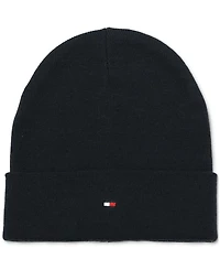Tommy Hilfiger Men's Flag Embroidery Double Cuff Beanie