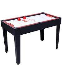 Slickblue 5-in-1 Multi-Game Table - Billiards, Push Hockey, Foosball, Ping Pong, and Basketball