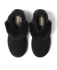 Fireside by Dearfoams Women's Bayswater Genuine Shearling Quilted Platform Bootie