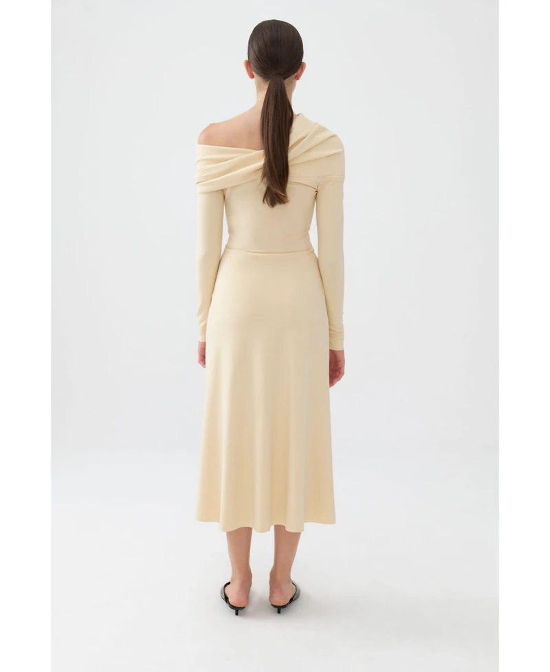 Nocturne Women's One-Shoulder Midi Dress