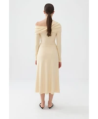 Nocturne Women's One-Shoulder Midi Dress