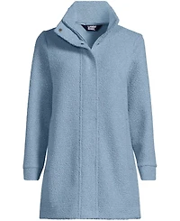 Lands' End Plus Size Boucle Fleece Coat