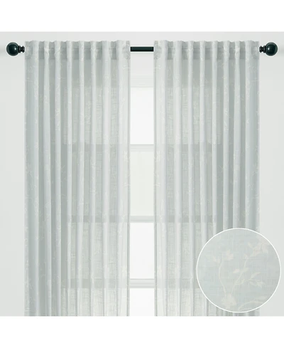 Chanasya Premium 2-Panel Light Filtering Curtains - Semi Sheer for Living Room, Bedroom