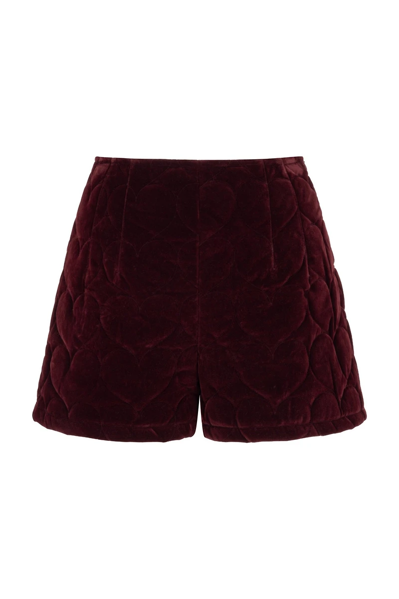 Nocturne Women's Quilted Mini Shorts