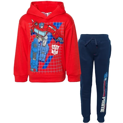 Transformers Boys Fleece Pullover Hoodie and Jogger Pants Outfit Set